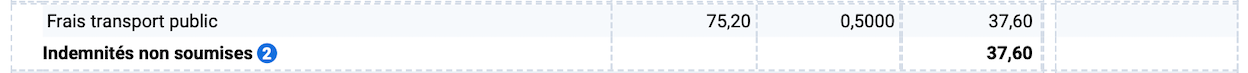 Faire fiche de paie - Indemnités non soumises à cotisations sociales